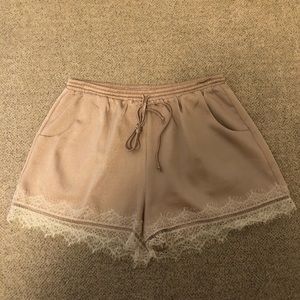 Free Press lace trim shorts